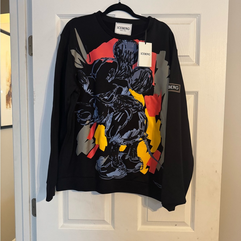 NWT Iceberg Mickey Mouse crewneck sweatshirt